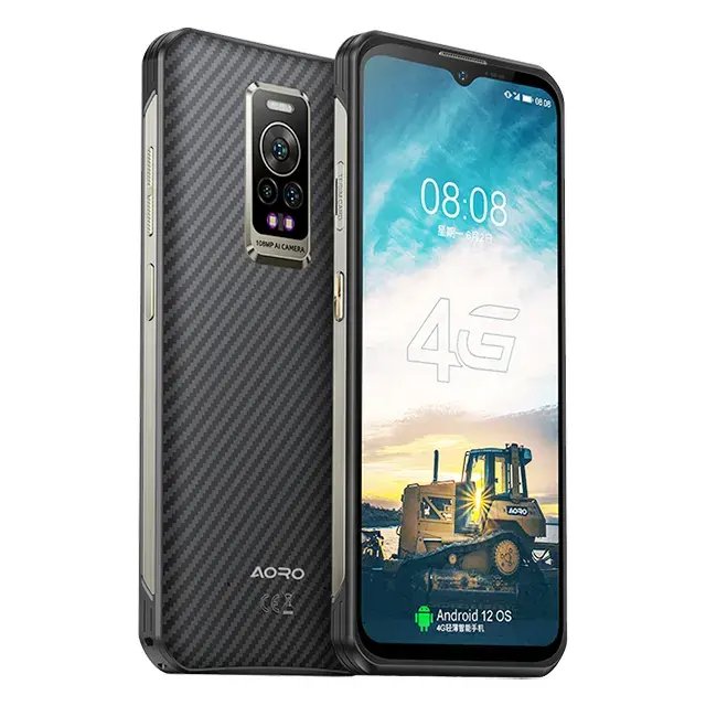 Aoro A17 dual sim 4g nfc device android 12 rugged smart push to talk cell phones rugged smartphones